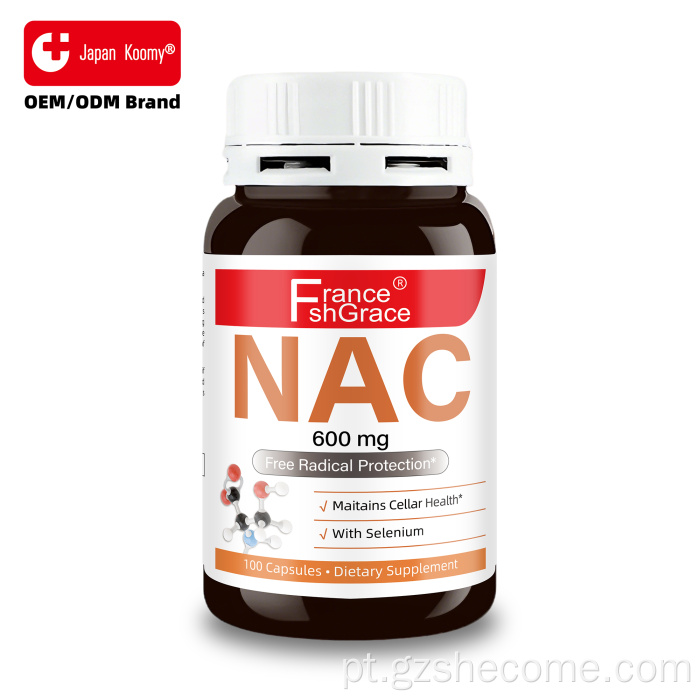 Shecome NAC Cápsulas Antioxidantes para Saúde Celular